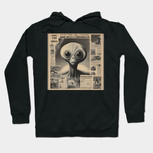 Alien News Paper Hoodie